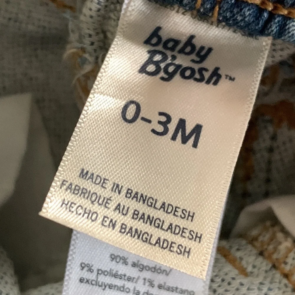 OshKosk B’Gosh Embroidered Detachable Suspender Jeans